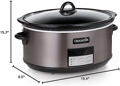 Crock-Pot 8 Quart Programmable Slow Cooker with Auto Warm WV02
