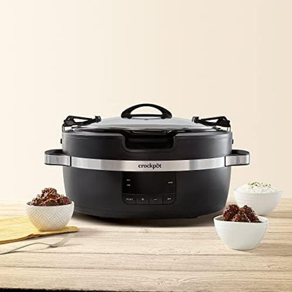 Crock-Pot Thermoshield 6 Quart Slow Cooker with Carry Handles VHID