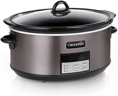 Crock-Pot 8 Quart Programmable Slow Cooker with Auto Warm WV02