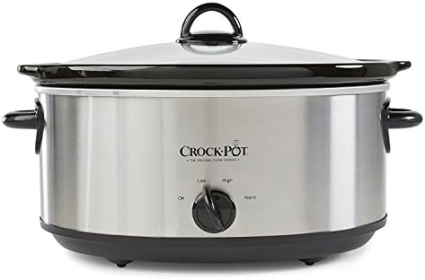 Crock-Pot 7 Quart Oval Manual Slow Cooker – Stainless Steel 0EUL