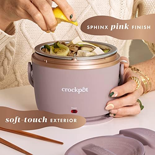 Crock-Pot Electric Lunch Box Food Warmer 20oz – Blush Pink 9P2Q