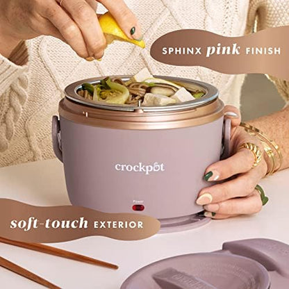 Crock-Pot Electric Lunch Box Food Warmer 20oz – Blush Pink 9P2Q