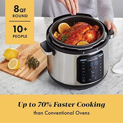 Crock-Pot 8 Quart Express Crock Multi-Use Pressure Cooker YSO8