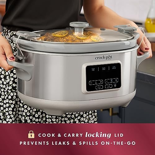 Crock-Pot 7 Quart Programmable Cook & Carry Slow Cooker GEBX