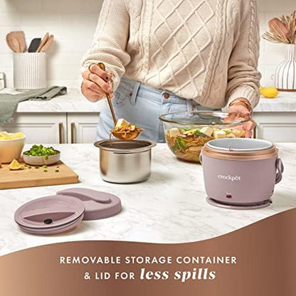 Crock-Pot Electric Lunch Box Food Warmer 20oz – Blush Pink 9P2Q