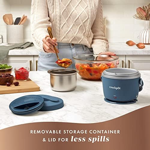 Crock-Pot Electric Lunch Box Food Warmer 20oz – Faded Blue 5MX6
