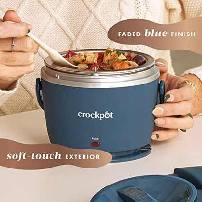 Crock-Pot Electric Lunch Box Food Warmer 20oz – Faded Blue 5MX6