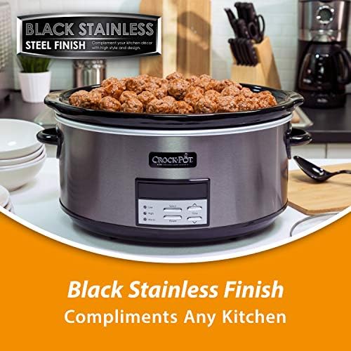 Crock-Pot 8 Quart Programmable Slow Cooker with Auto Warm WV02