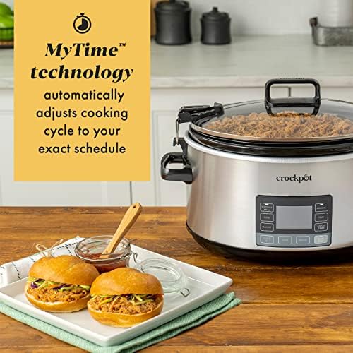 Crock-Pot 7 Quart Portable Programmable Slow Cooker with Timer AATY