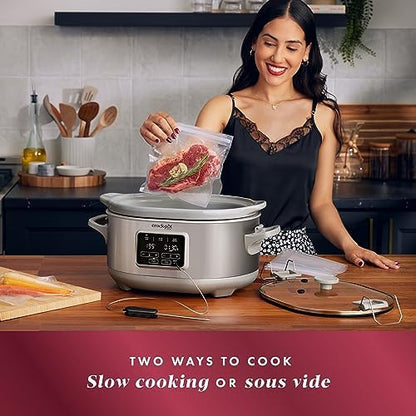 Crock-Pot 7 Quart Programmable Cook & Carry Slow Cooker GEBX