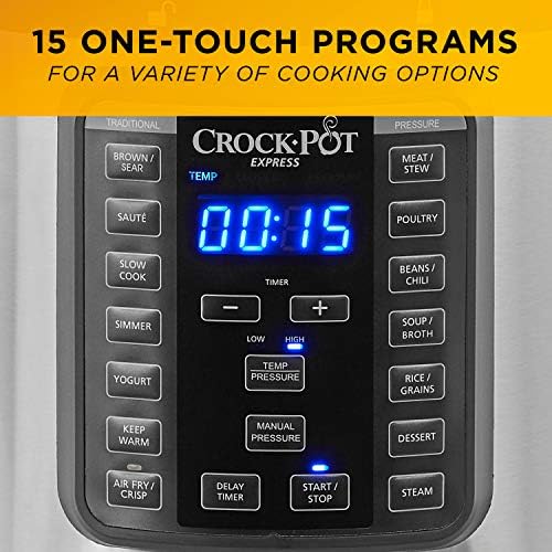 Crock-Pot Express Crisp 8 Quart 10-in-1 Pressure Cooker M2QL
