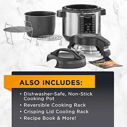 Crock-Pot Express Crisp 8 Quart 10-in-1 Pressure Cooker M2QL