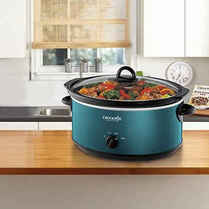 Crock-Pot 7 Quart Manual Slow Cooker – Turquoise 0R0M