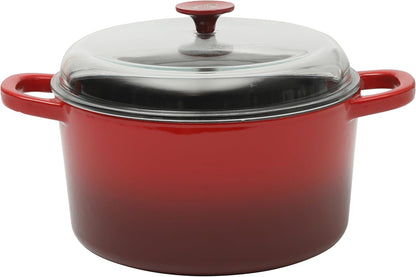 Crock-Pot 3 Quart Enameled Cast Iron Dutch Oven – Aqua V9VG