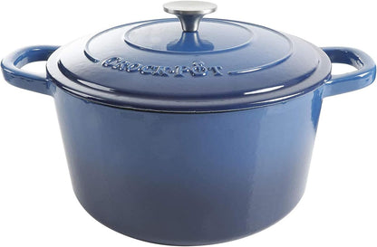 Crock-Pot 3 Quart Enameled Cast Iron Dutch Oven – Aqua V9VG