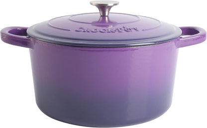 Crock-Pot 3 Quart Enameled Cast Iron Dutch Oven – Aqua V9VG