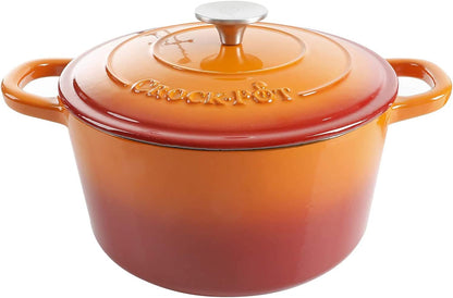 Crock-Pot 3 Quart Enameled Cast Iron Dutch Oven – Aqua V9VG