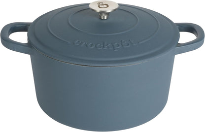Crock-Pot 3 Quart Enameled Cast Iron Dutch Oven – Aqua V9VG