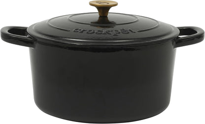 Crock-Pot 3 Quart Enameled Cast Iron Dutch Oven – Aqua V9VG