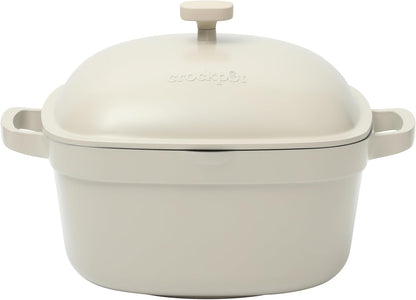 Crock-Pot 3 Quart Enameled Cast Iron Dutch Oven – Aqua V9VG