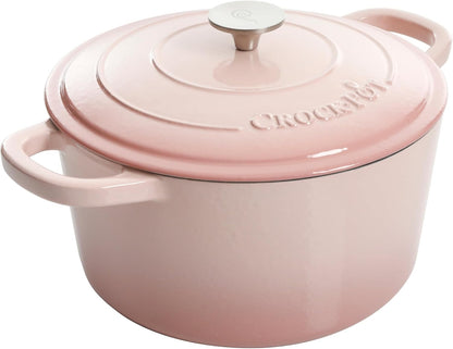 Crock-Pot 3 Quart Enameled Cast Iron Dutch Oven – Aqua V9VG