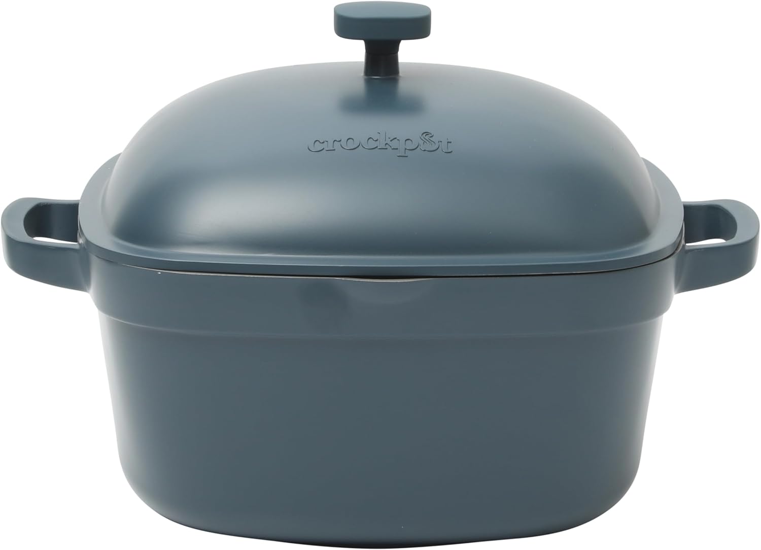 Crock-Pot 3 Quart Enameled Cast Iron Dutch Oven – Aqua V9VG